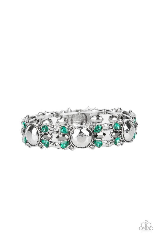Definitively Diva - Green Bracelet - Paparazzi - Dare2bdazzlin N Jewelry