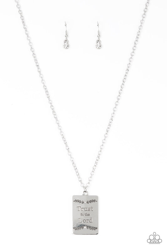 All About Trust - White Necklace - Paparazzi - Dare2bdazzlin N Jewelry