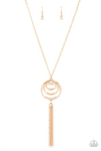 Load image into Gallery viewer, Spiraling Sparkle - Gold Necklace - Paparazzi - Dare2bdazzlin N Jewelry
