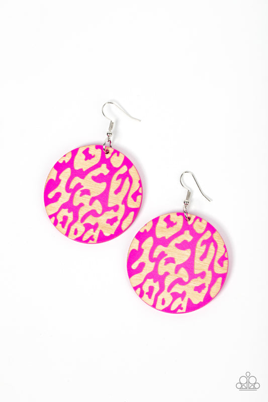 Catwalk Safari - Pink Earring - Paparazzi - Dare2bdazzlin N Jewelry