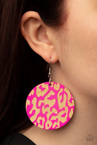 Catwalk Safari - Pink Earring - Paparazzi - Dare2bdazzlin N Jewelry