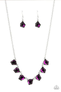 Experimental Edge Purple Necklace - Paparazzi - Dare2bdazzlin N Jewelry