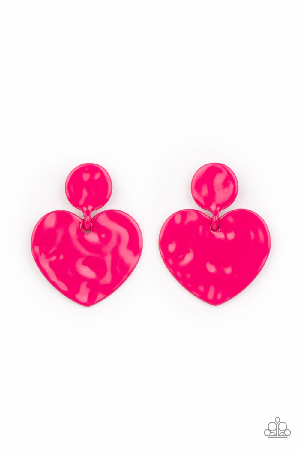 Just a Little Crush - Pink Earring - Paparazzi - Dare2bdazzlin N Jewelry