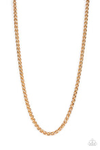 Load image into Gallery viewer, Metro Monopoly - Gold Necklace - Paparazzi - Dare2bdazzlin N Jewelry
