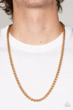 Load image into Gallery viewer, Metro Monopoly - Gold Necklace - Paparazzi - Dare2bdazzlin N Jewelry
