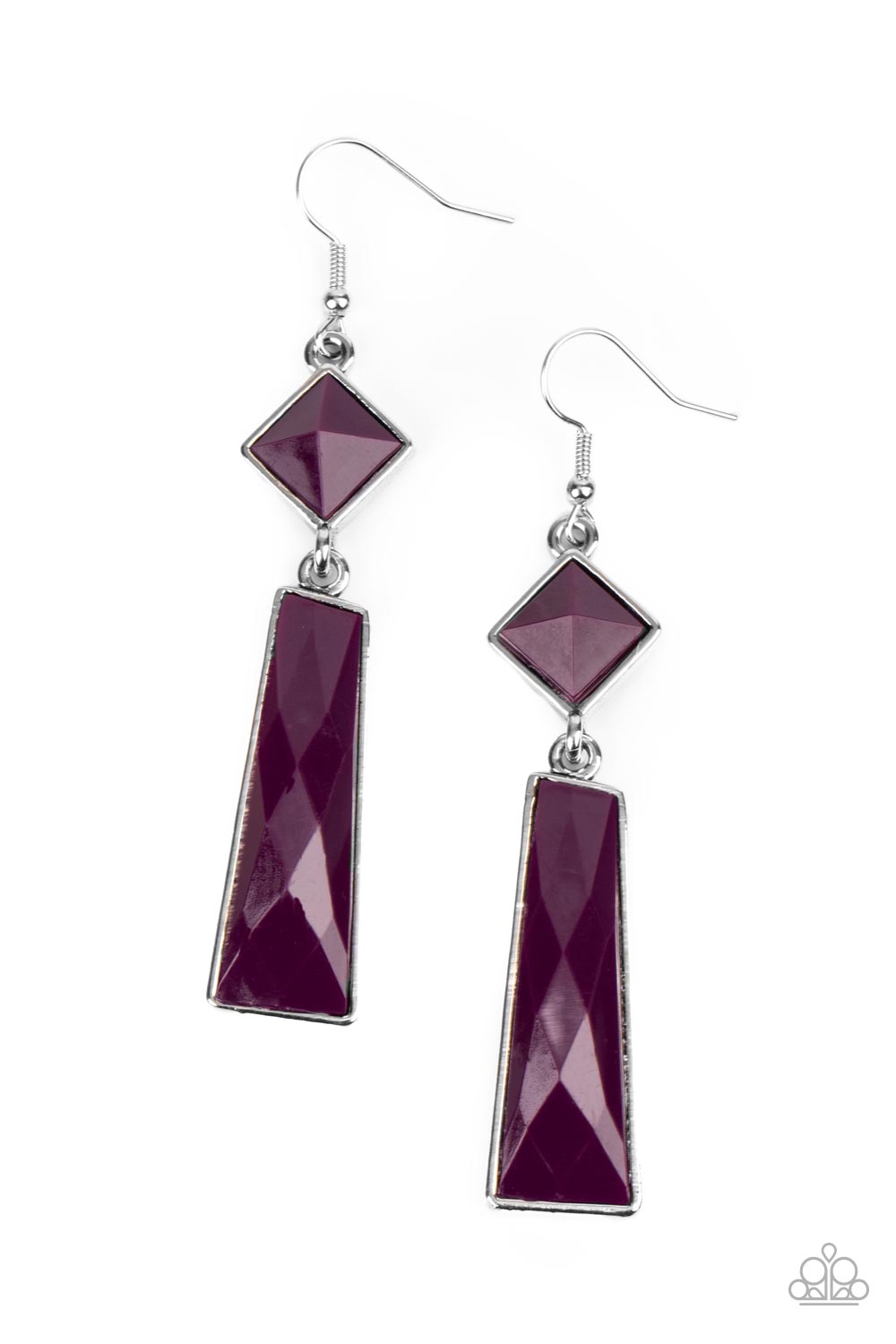 Hollywood Harmony - Purple Earring - Paparazzi - Dare2bdazzlin N Jewelry