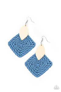 Sabbatical WEAVE - Blue Earring - Paparazzi - Dare2bdazzlin N Jewelry