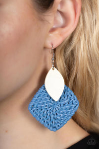 Sabbatical WEAVE - Blue Earring - Paparazzi - Dare2bdazzlin N Jewelry