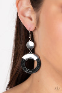 ENTRADA at Your Own Risk - Black Earring - Paparazzi - Dare2bdazzlin N Jewelry