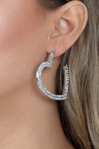 AMORE to Love - White Earring - Paparazzi - Dare2bdazzlin N Jewelry
