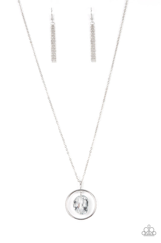 Hands-Down Dazzling - Silver Necklace - Paparazzi - Dare2bdazzlin N Jewelry