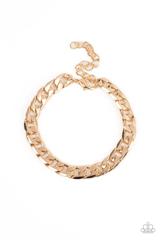 Rockstar Road - Gold Bracelet - Paparazzi - Dare2bdazzlin N Jewelry
