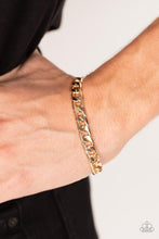 Load image into Gallery viewer, Rockstar Road - Gold Bracelet - Paparazzi - Dare2bdazzlin N Jewelry
