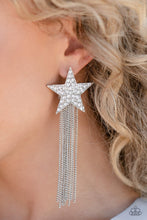 Load image into Gallery viewer, Superstar Solo - White Earring - Paparazzi - Dare2bdazzlin N Jewelry
