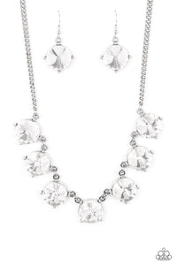 The SHOWCASE Must Go On - White Necklace - Paparazzi - Dare2bdazzlin N Jewelry