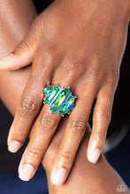 Load image into Gallery viewer, Iridescently Interstellar - Green Ring - Paparazzi - Dare2bdazzlin N Jewelry
