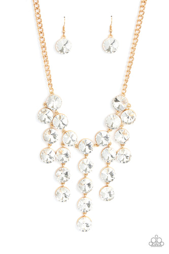 Spotlight Stunner - Gold Necklace - Paparazzi - Dare2bdazzlin N Jewelry