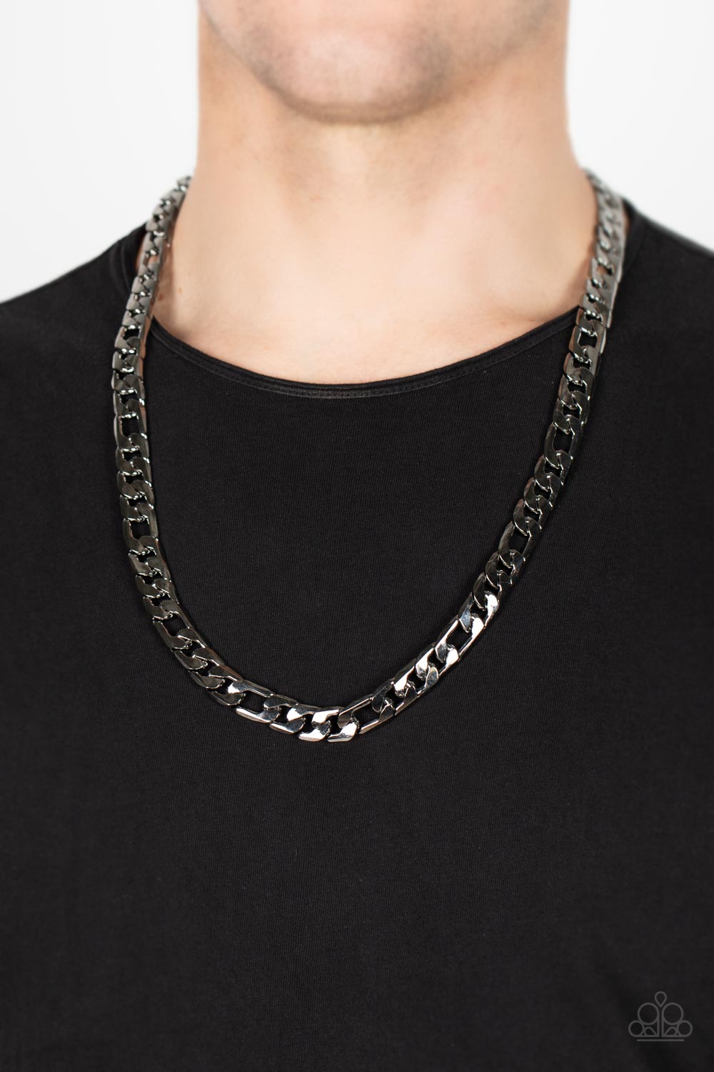 Metro Beau -  Black Men's Necklace - Paparazzi - Dare2bdazzlin N Jewelry