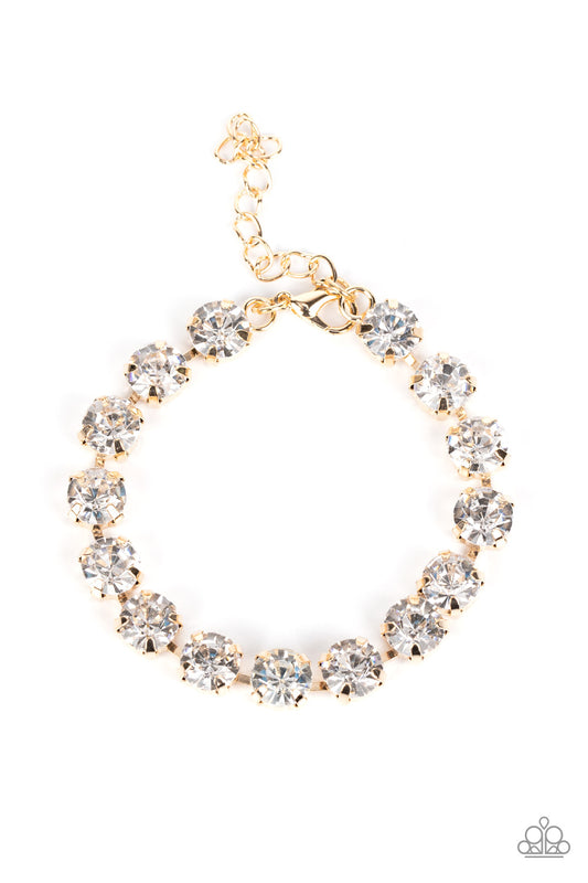 A-Lister Afterglow - Gold Bracelet - Paparazzi - Dare2bdazzlin N Jewelry