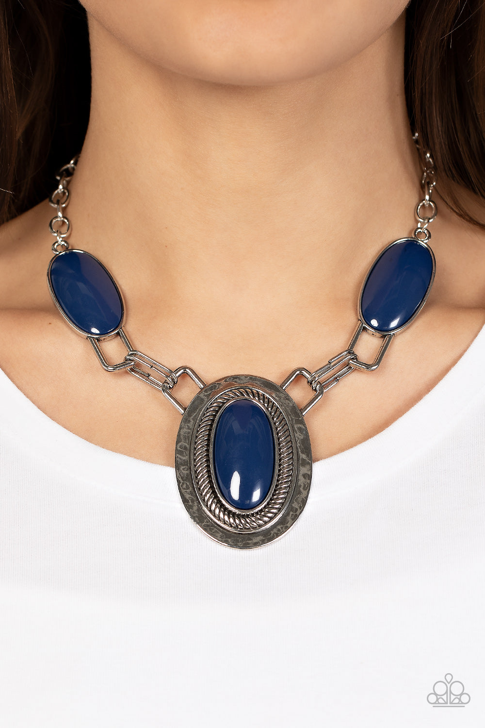 Count to TENACIOUS - Blue Necklace - Paparazzi - Dare2bdazzlin N Jewelry