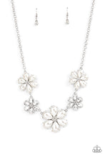 Load image into Gallery viewer, Fiercely Flowering - White Necklace - Paparazzi - Dare2bdazzlin N Jewelry
