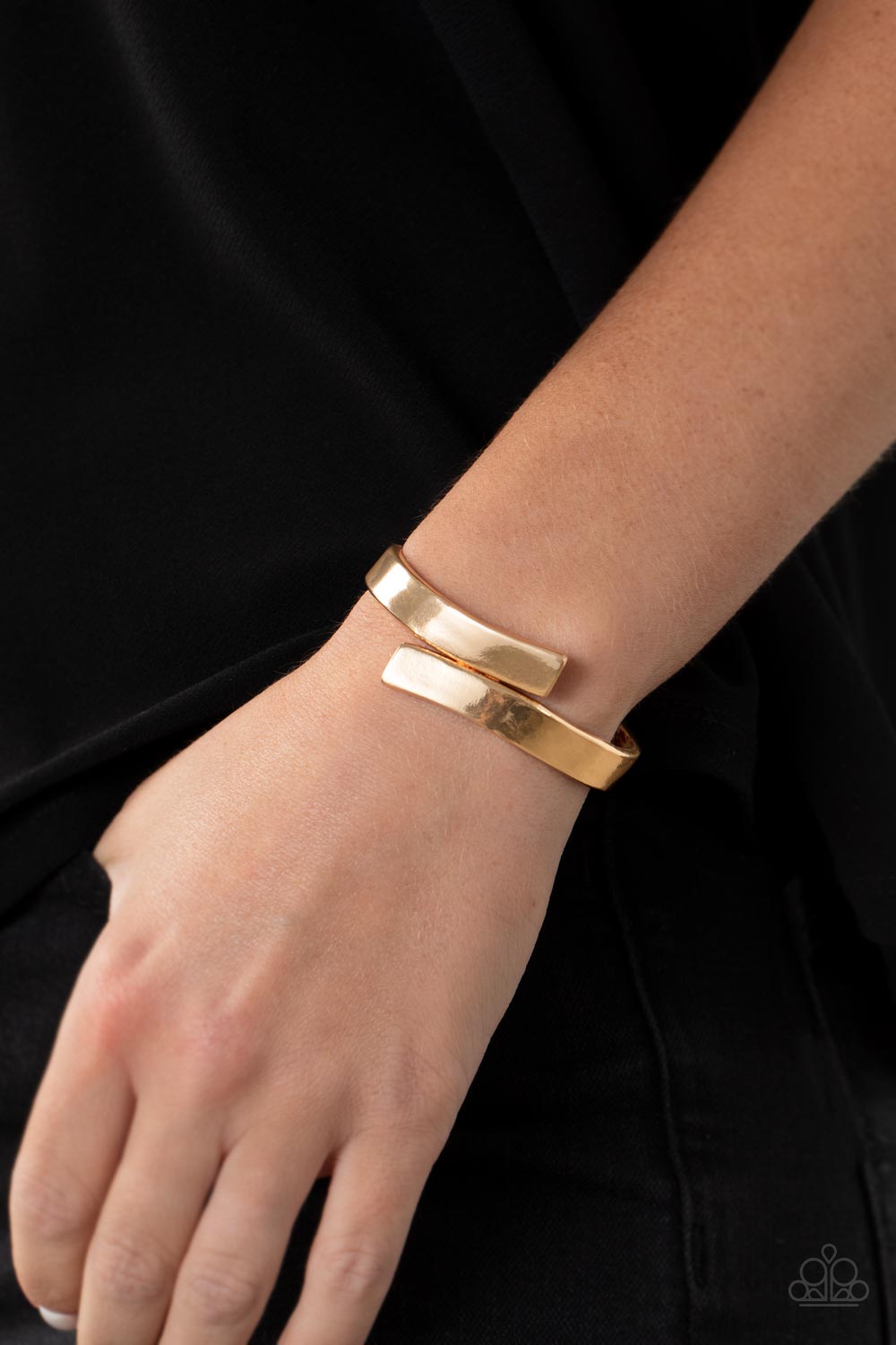 Dare to Flare - Gold Bracelet - Paparazzi - Dare2bdazzlin N Jewelry
