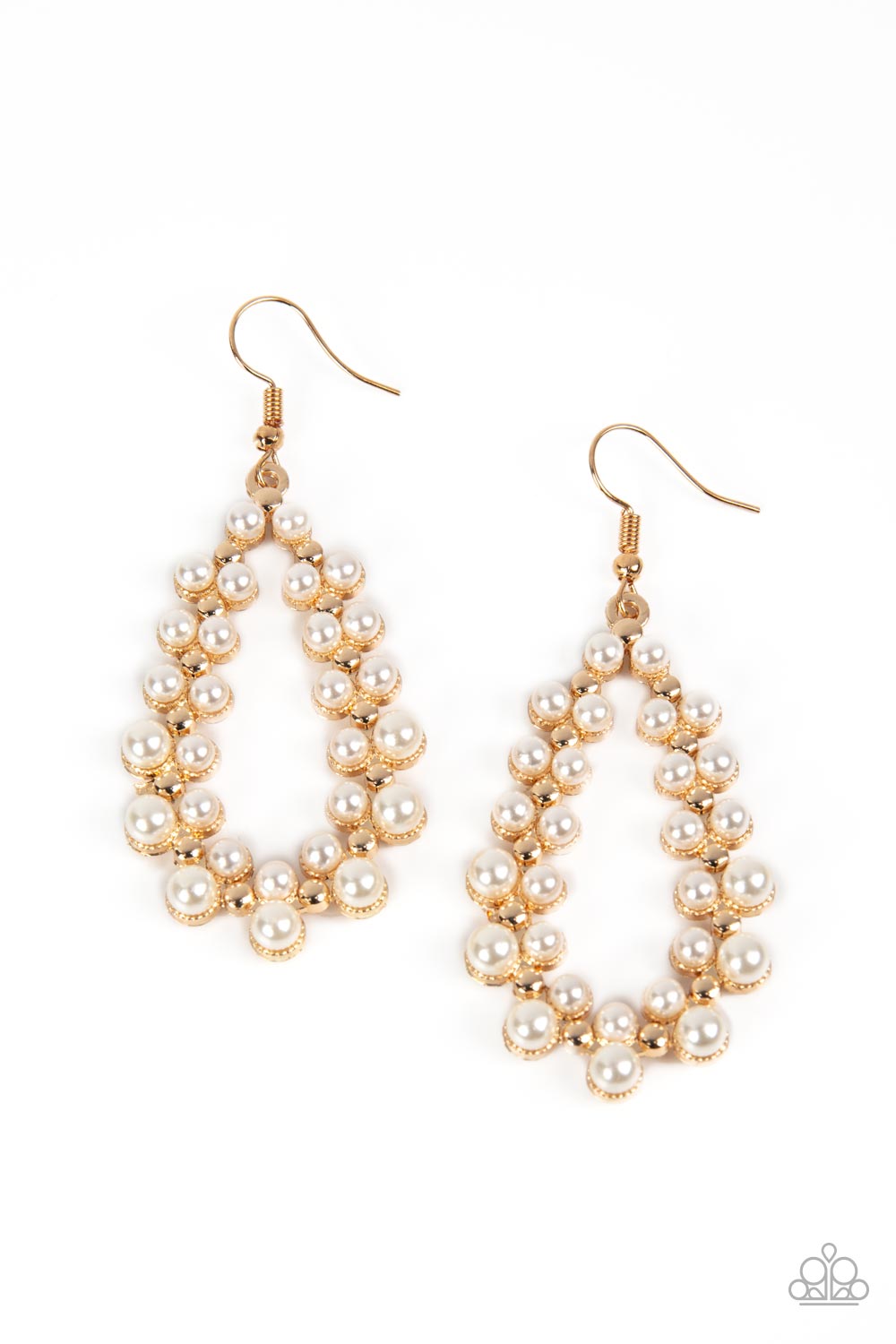 Absolutely Ageless - Gold Earring - Paparazzi - Dare2bdazzlin N Jewelry