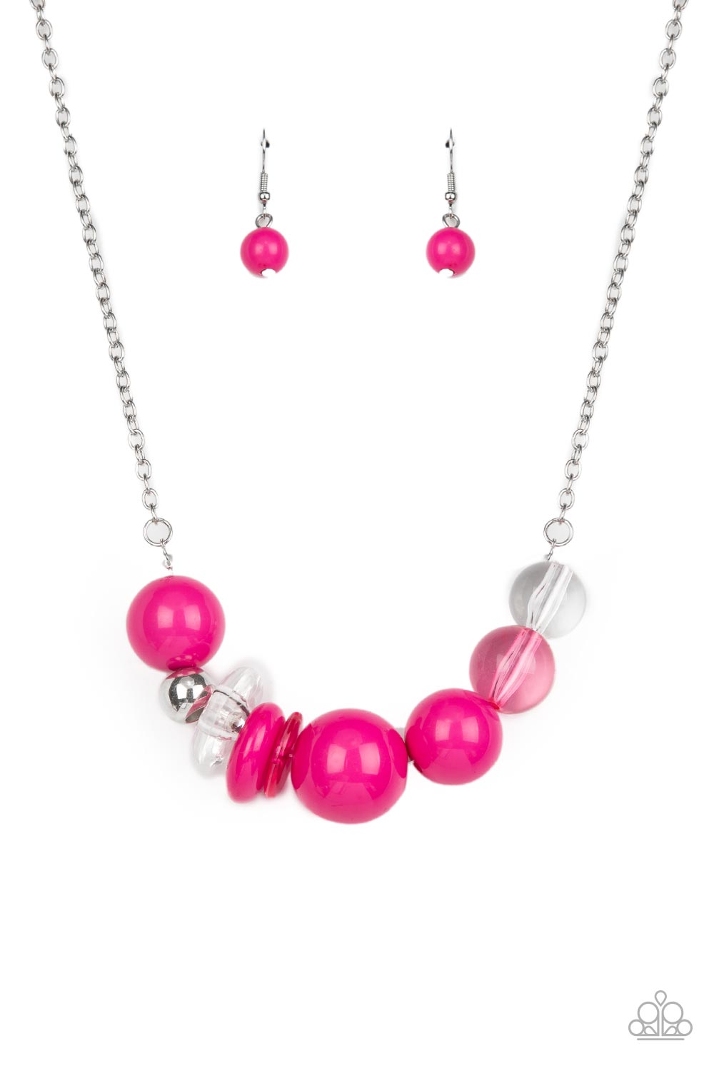 Bauble Bonanza - Pink Necklace - Paparazzi - Dare2bdazzlin N Jewelry