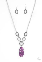 Load image into Gallery viewer, Mystical Mineral - Purple Necklace - Paparazzi - Dare2bdazzlin N Jewelry
