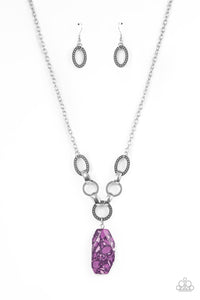 Mystical Mineral - Purple Necklace - Paparazzi - Dare2bdazzlin N Jewelry