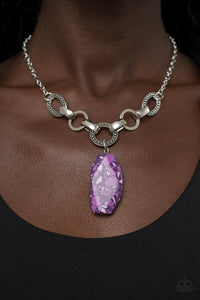 Mystical Mineral - Purple Necklace - Paparazzi - Dare2bdazzlin N Jewelry