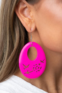 Home TWEET Home - Pink Earring - Paparazzi - Dare2bdazzlin N Jewelry