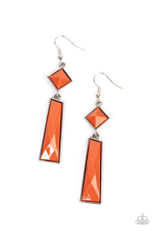 Hollywood Harmony - Orange Earring - Paparazzi - Dare2bdazzlin N Jewelry