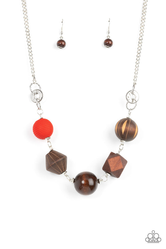 Eco Extravaganza - Red Necklace - Paparazzi - Dare2bdazzlin N Jewelry