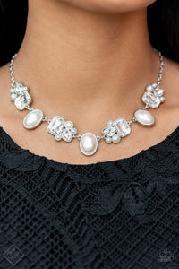 Sensational Showstopper - White Necklace - Paparazzi - Dare2bdazzlin N Jewelry
