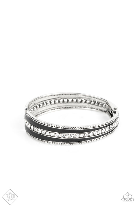Exquisitely Empirical Black Bracelet - Paparazzi - Dare2bdazzlin N Jewelry