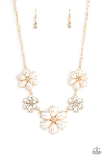 Load image into Gallery viewer, Fiercely Flowering - Gold Necklace - Paparazzi - Dare2bdazzlin N Jewelry
