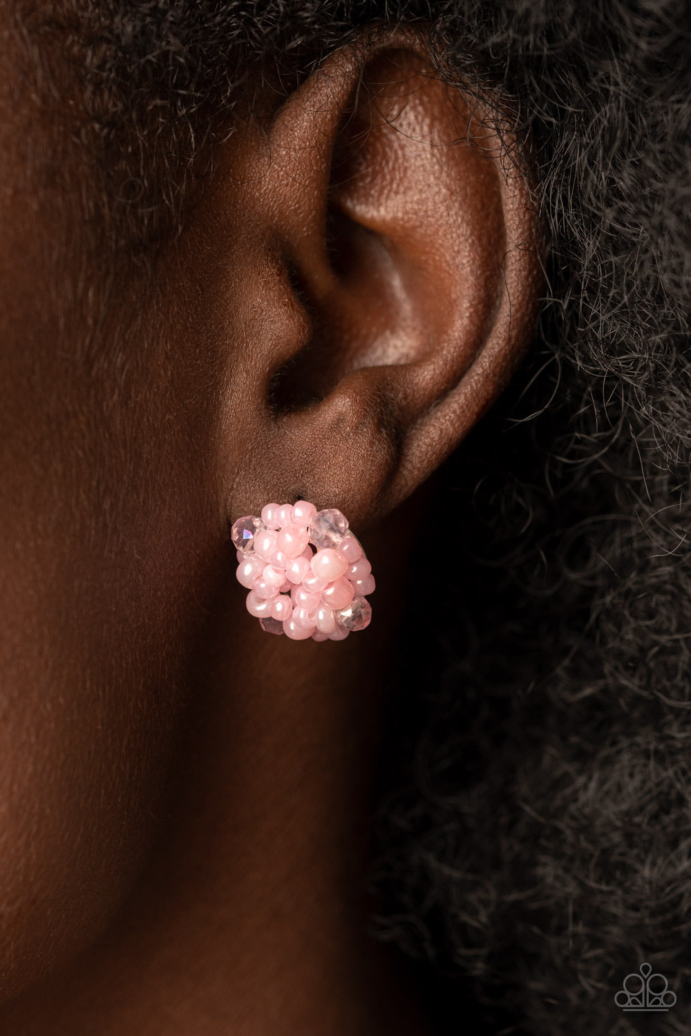 Bunches of Bubbly - Pink Earrings - Paparazzi - Dare2bdazzlin N Jewelry