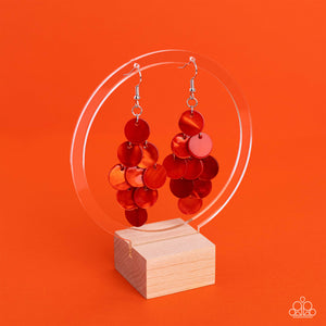 Tropical Tryst - Orange Earring - Paparazzi - Dare2bdazzlin N Jewelry