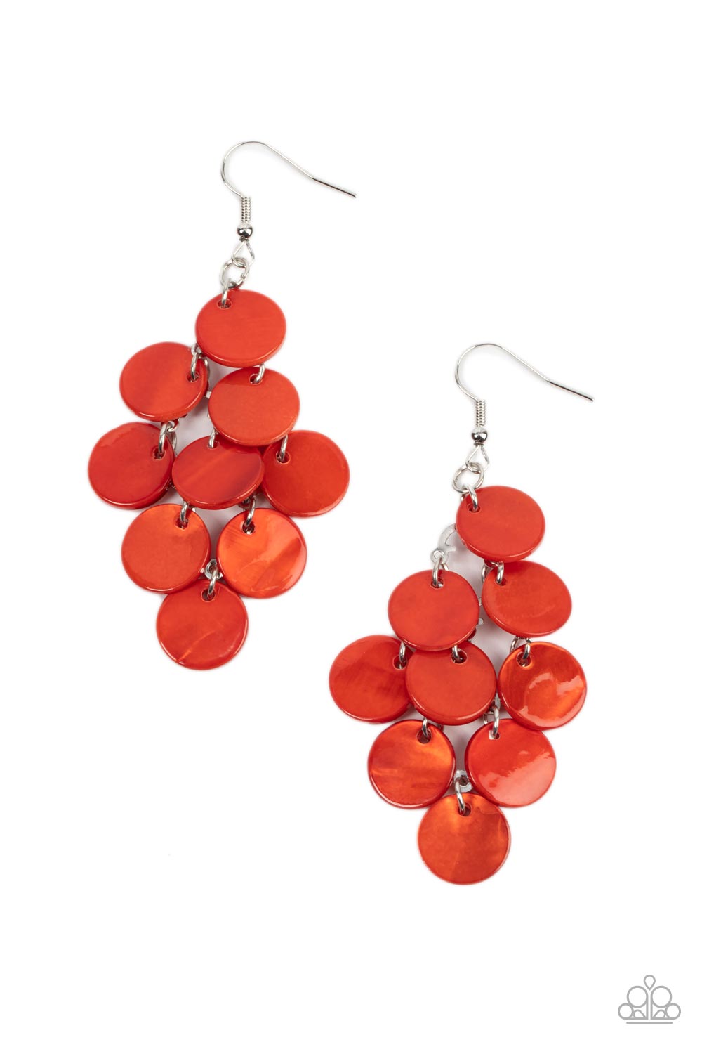 Tropical Tryst - Orange Earring - Paparazzi - Dare2bdazzlin N Jewelry