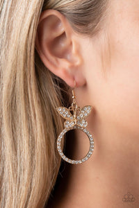 Paradise Found - Gold Earring - Paparazzi - Dare2bdazzlin N Jewelry