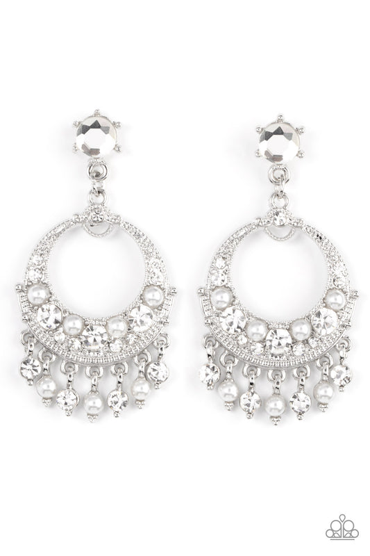 Marrakesh Request - White Earring - Paparazzi - Dare2bdazzlin N Jewelry