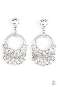 Marrakesh Request - White Earring - Paparazzi - Dare2bdazzlin N Jewelry