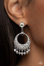 Load image into Gallery viewer, Marrakesh Request - White Earring - Paparazzi - Dare2bdazzlin N Jewelry

