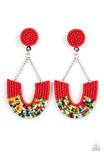 Load image into Gallery viewer, Make it RAINBOW - Red Earring - Paparazzi - Dare2bdazzlin N Jewelry
