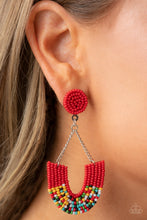Load image into Gallery viewer, Make it RAINBOW - Red Earring - Paparazzi - Dare2bdazzlin N Jewelry
