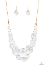 Load image into Gallery viewer, Icy Illumination - Gold Necklace - Paparazzi - Dare2bdazzlin N Jewelry
