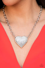 Load image into Gallery viewer, Heartbreakingly Blingy - White - Dare2bdazzlin N Jewelry

