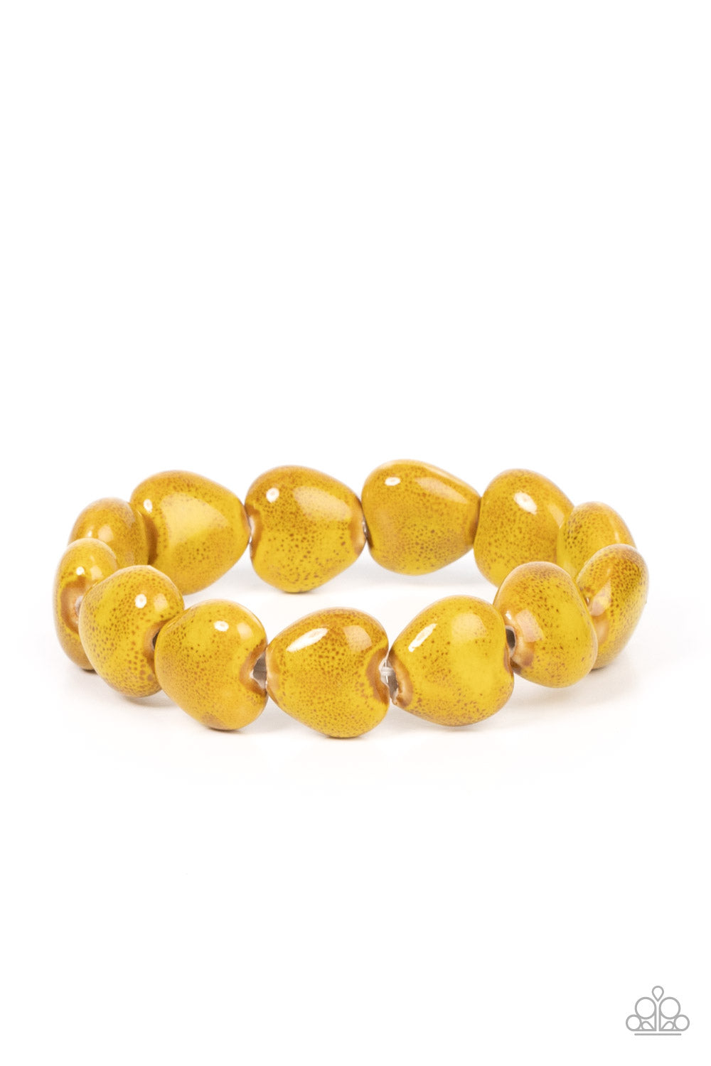 GLAZE a Trail - Yellow Bracelet - Paparazzi - Dare2bdazzlin N Jewelry