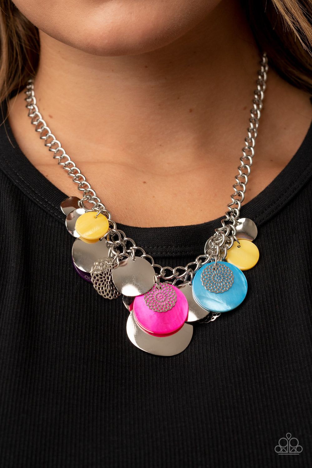 Oceanic Opera - Multi Necklace - Paparazzi - Dare2bdazzlin N Jewelry